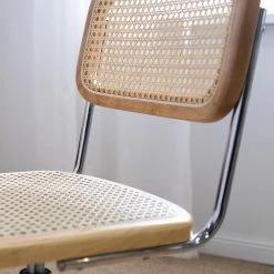 Mørteens Bürostuhl Ramon - Rattan / Buche massiv / Stahl - Beige / Buche / Chrom -BÜROMÖBEL Verkaufsgeschäft 1000285156 220518 021 MOOD DETAILS P000000001000285156 mood