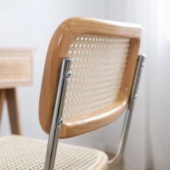 Mørteens Bürostuhl Ramon - Rattan / Buche massiv / Stahl - Beige / Buche / Chrom -BÜROMÖBEL Verkaufsgeschäft 1000285156 220518 022 MOOD DETAILS P000000001000285156 mood