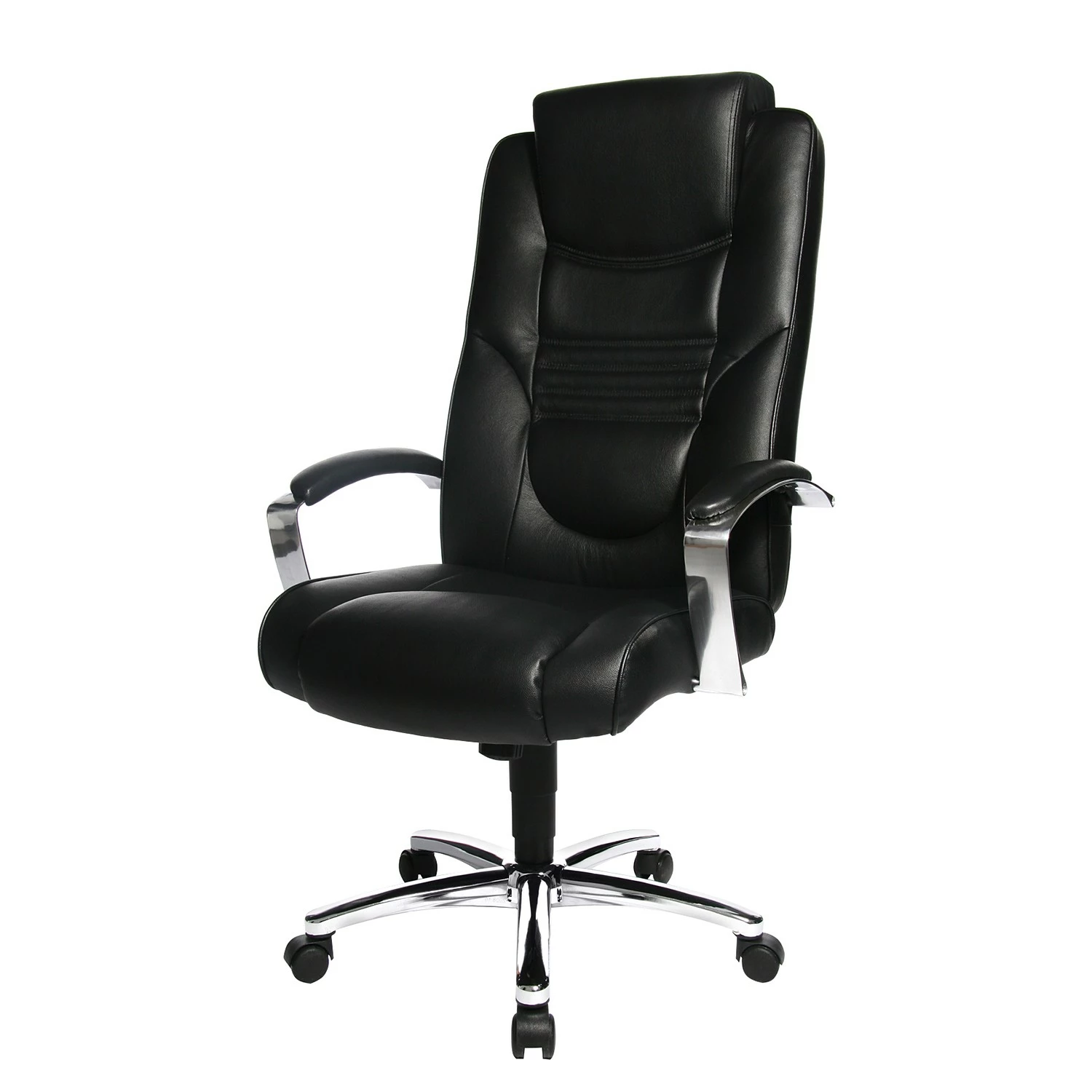 Topstar Chefsessel Soft Lux - Kunstleder / Stahl - Schwarz / Chrom 3 Topstar Chefsessel Soft Lux - Kunstleder / Stahl - Schwarz / Chrom