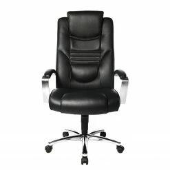 Topstar Chefsessel Soft Lux - Kunstleder / Stahl - Schwarz / Chrom 10 Topstar Chefsessel Soft Lux - Kunstleder / Stahl - Schwarz / Chrom -BÜROMÖBEL Verkaufsgeschäft 1000285190 210907 15264700004 DETAILS P000000001000285190