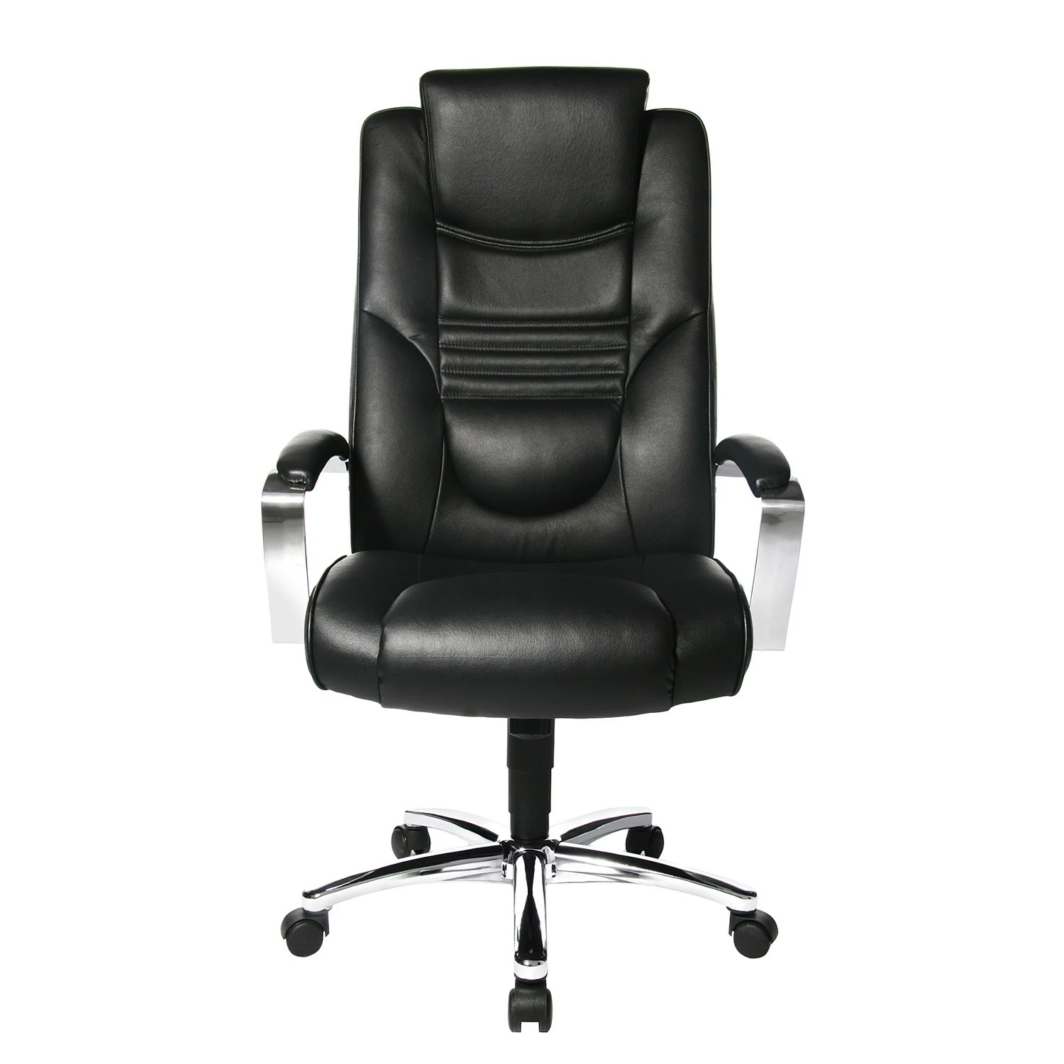 Topstar Chefsessel Soft Lux - Kunstleder / Stahl - Schwarz / Chrom 5 Topstar Chefsessel Soft Lux - Kunstleder / Stahl - Schwarz / Chrom – Bild 3