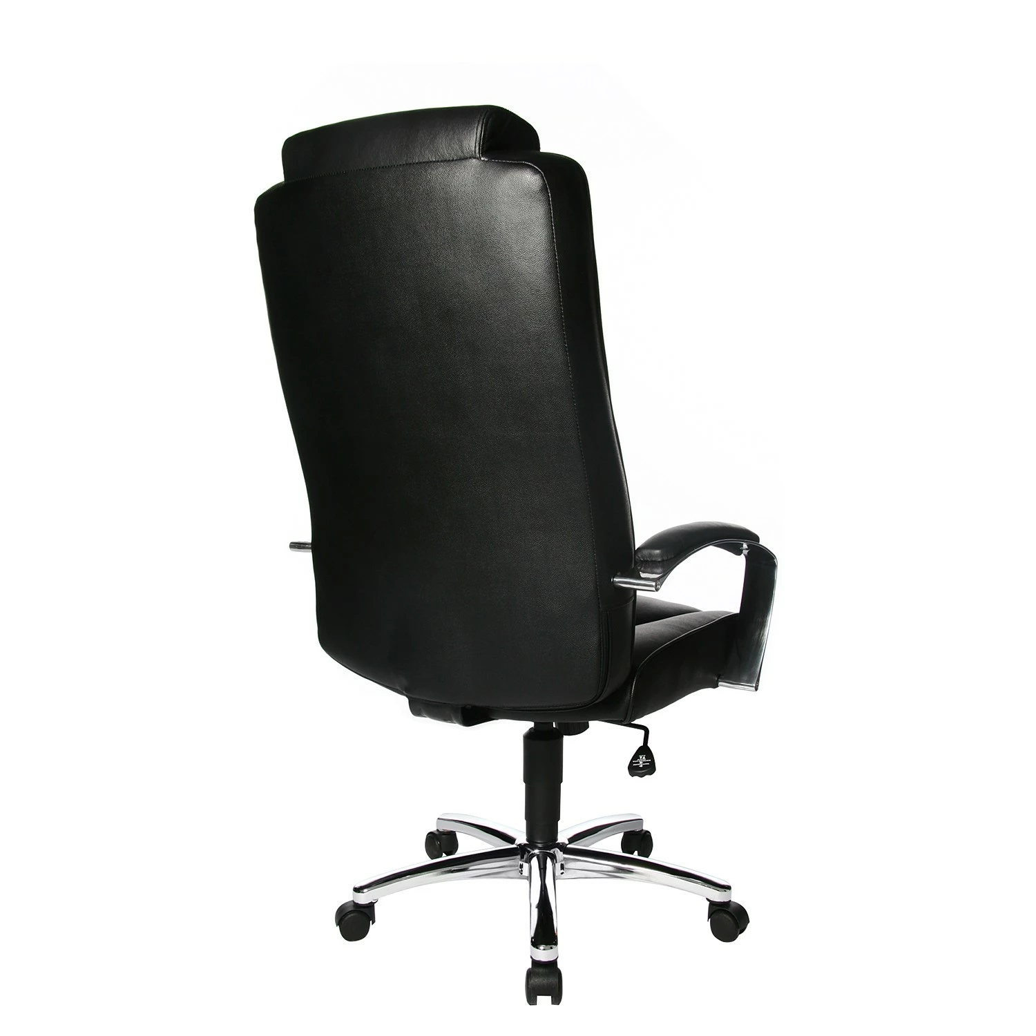 Topstar Chefsessel Soft Lux - Kunstleder / Stahl - Schwarz / Chrom 6 Topstar Chefsessel Soft Lux - Kunstleder / Stahl - Schwarz / Chrom – Bild 4