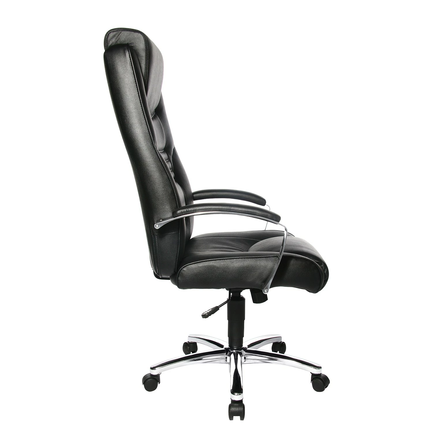 Topstar Chefsessel Soft Lux - Kunstleder / Stahl - Schwarz / Chrom 7 Topstar Chefsessel Soft Lux - Kunstleder / Stahl - Schwarz / Chrom – Bild 5