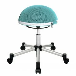 Topstar Fitness-Hocker Half Ball - Hellblau