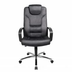 Topstar Chefsessel Comfort Point 50 - Microfaser / Stahl - Anthrazit / Chrom -BÜROMÖBEL Verkaufsgeschäft 1000285213 210907 15265000103 DETAILS P000000001000285213