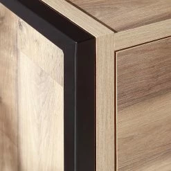 Red Living Sideboard Voru - Stabeiche Dekor / Dunkelgrau -BÜROMÖBEL Verkaufsgeschäft 1000285711 210813 14520000057 DETAILS P000000001000285711