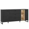Loftscape Sideboard Mazzo - Schwarz / Eiche Artisan Dekor -BÜROMÖBEL Verkaufsgeschäft 1000285799 210819 12212500037 IMAGE P000000001000285799