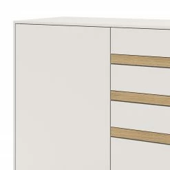 GWINNER Sideboard Calea III - Echtholzfurnier - Matt Weiß / Eiche -BÜROMÖBEL Verkaufsgeschäft 1000285832 211117 160124000111 DETAILS P000000001000285832