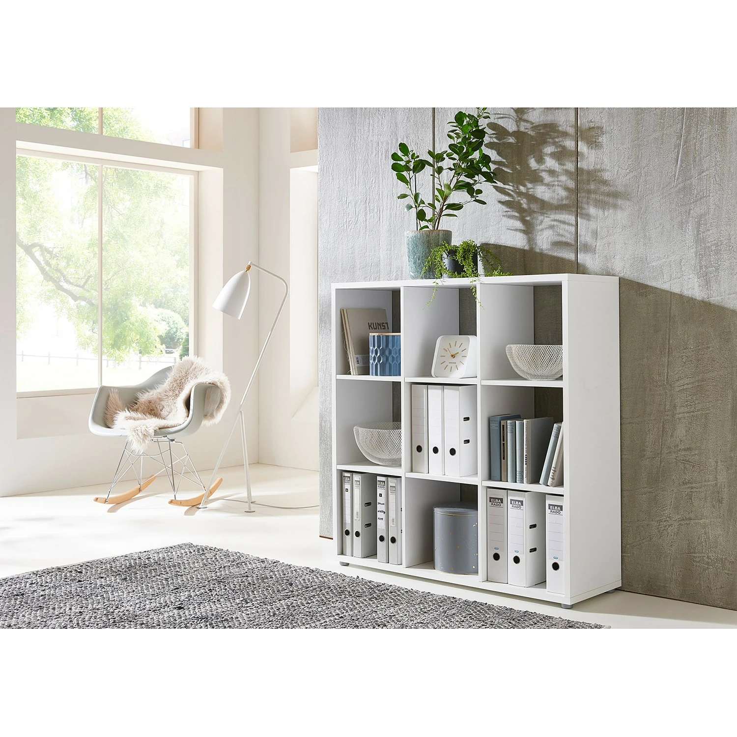 Furnitive Aktenregal Nizwa - Weiß 4 Furnitive Aktenregal Nizwa - Weiß – Bild 2