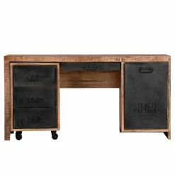 Red Living Büroset Washington (2-teilig) - Mango massiv / Eisen - Mango / Anthrazit -BÜROMÖBEL Verkaufsgeschäft 1000287287 210826 08385200007 DETAILS P000000001000287287