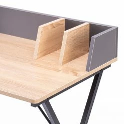 FLHF Schreibtisch Larm - Eiche Dekor / Schwarz -BÜROMÖBEL Verkaufsgeschäft 1000289001 210902 09120000153 DETAILS P000000001000289001