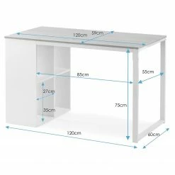 FLHF Schreibtisch Arsen - Eiche Dekor / Weiß -BÜROMÖBEL Verkaufsgeschäft 1000289003 210902 09120100174 SKETCH DETAILS P000000001000289003 sketch