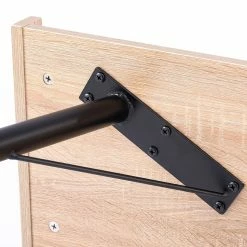 FLHF Schreibtisch Fey - Eiche Dekor / Schwarz -BÜROMÖBEL Verkaufsgeschäft 1000289009 210902 09120300222 DETAILS P000000001000289009