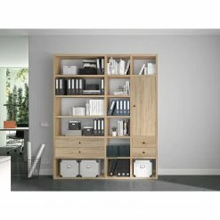 Fredriks Aktenregal-Kombination Emporio VII - Eiche Sonoma Dekor -BÜROMÖBEL Verkaufsgeschäft 1000289387 210914 13473700139 MOOD DETAILS P000000001000289387 mood