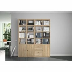 Fredriks Aktenregal-Kombination Emporio VIII - Eiche Sonoma Dekor -BÜROMÖBEL Verkaufsgeschäft 1000289388 210914 13473700143 MOOD DETAILS P000000001000289388 mood