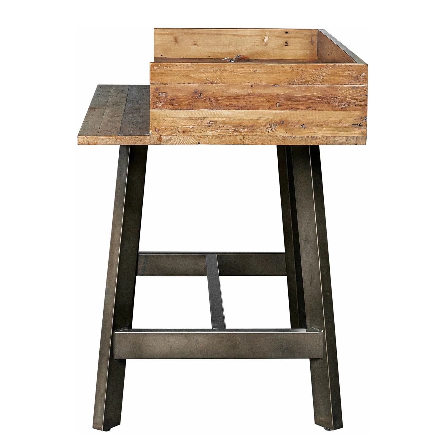 Ars manufacti Schreibtisch Tamati III - Pinie massiv / Edelstahl - Pinie / Schwarz 7 Ars manufacti Schreibtisch Tamati III - Pinie massiv / Edelstahl - Pinie / Schwarz – Bild 5