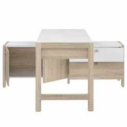 Fredriks Büroset Holvik (4-teilig) - Eiche Sonoma Dekor / Weiß -BÜROMÖBEL Verkaufsgeschäft 1000292006 211006 14100800216 DETAILS P000000001000292006