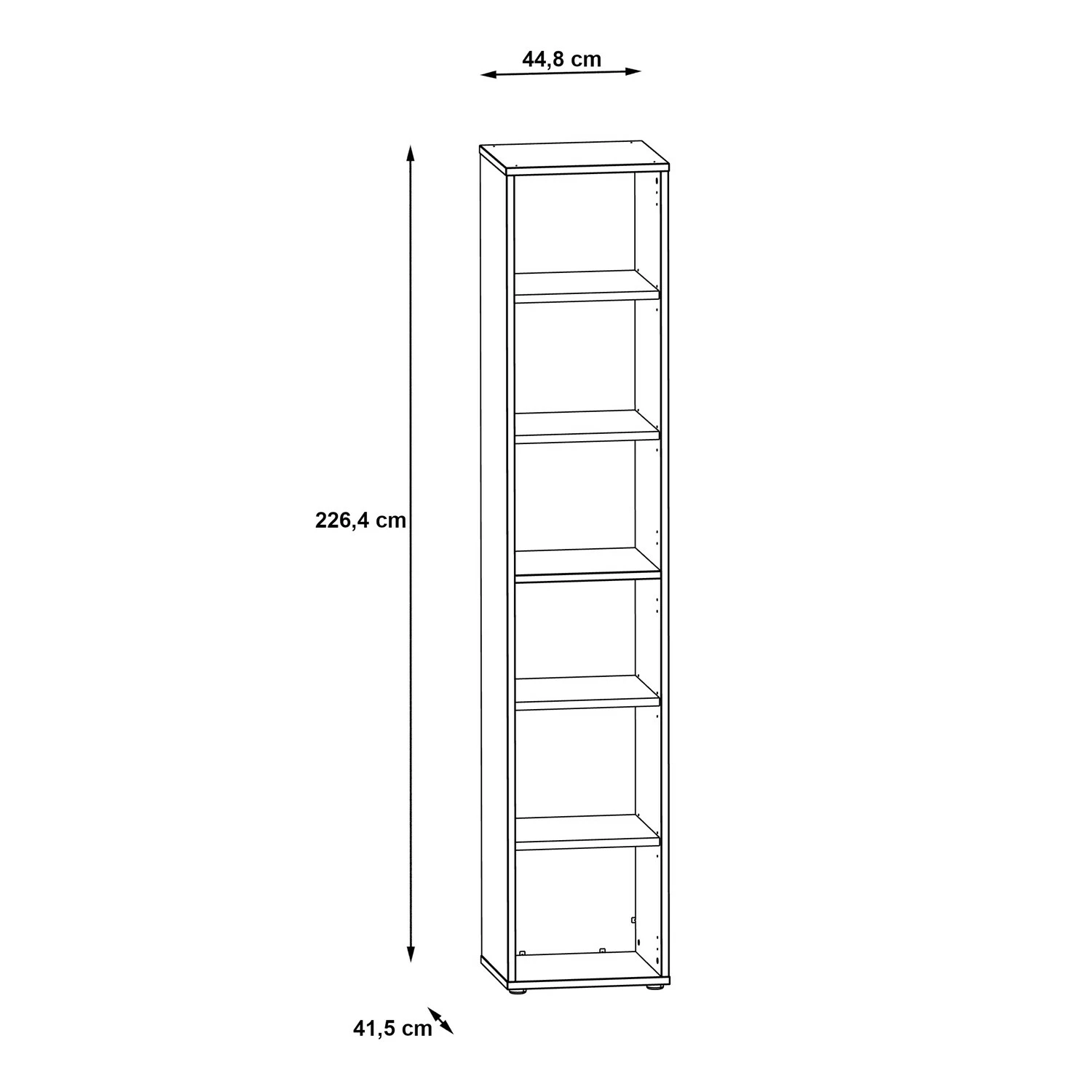Fredriks Büroset Kendrick II (7-teilig) - Weiß / Grau 25 Fredriks Büroset Kendrick II (7-teilig) - Weiß / Grau – Bild 23