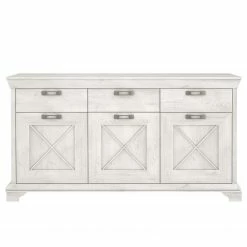 Ridgevalley Sideboard Kimbark I - Pinie Weiß Dekor -BÜROMÖBEL Verkaufsgeschäft 1000295076 211125 144852000032 DETAILS P000000001000295076