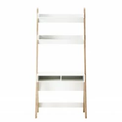 Mørteens Schreibtisch-Kombination Vela - Weiß / Eiche Sanremo Dekor -BÜROMÖBEL Verkaufsgeschäft 1000295165 210923 15402000049 DETAILS P000000001000295165