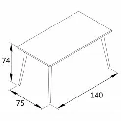 Schildmeyer Schreibtisch Jonte - Grau -BÜROMÖBEL Verkaufsgeschäft 1000296227 210927 081946000540 SKETCH DETAILS P000000001000296227 sketch