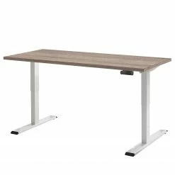 Furnitive Büroset Avin XIV (5-teilig) - (Höhenverstellbar) - Eiche Sonoma Dekor / Weiß -BÜROMÖBEL Verkaufsgeschäft 1000297138 211008 13250900134 DETAILS P000000001000297138