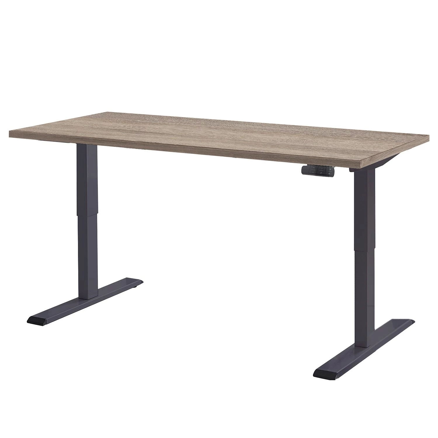 Furnitive Büroset Avin XV (5-teilig) - (Höhenverstellbar) - Eiche Sonoma Dekor / Hochglanz Anthrazit 5 Furnitive Büroset Avin XV (5-teilig) - (Höhenverstellbar) - Eiche Sonoma Dekor / Hochglanz Anthrazit – Bild 3