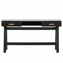 Fredriks Schreibtisch Dural - Kiefer massiv - Schwarz / Vintage Braun -BÜROMÖBEL Verkaufsgeschäft 1000299506 211011 084544000116 DETAILS P000000001000299506