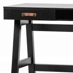 Fredriks Schreibtisch Dural - Kiefer massiv - Schwarz / Vintage Braun -BÜROMÖBEL Verkaufsgeschäft 1000299506 211011 084544000129 DETAILS P000000001000299506