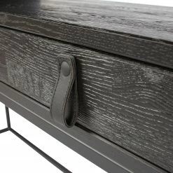 Fredriks Schreibtisch Sion - Esche massiv / Metall - Schwarz -BÜROMÖBEL Verkaufsgeschäft 1000299508 211011 084544000155 DETAILS P000000001000299508