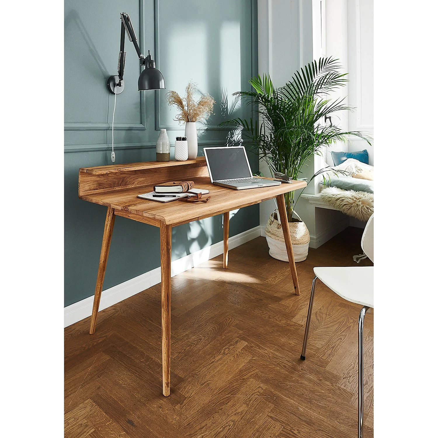 Naturoo Schreibtisch Ardennes - Wildeiche massiv - Wildeiche 4 Naturoo Schreibtisch Ardennes - Wildeiche massiv - Wildeiche – Bild 2