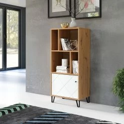 Trendteam Regal Touch - Eiche Artisan Dekor / Weiß -BÜROMÖBEL Verkaufsgeschäft 1000300852 211015 12544200087 MOOD DETAILS P000000001000300852 mood