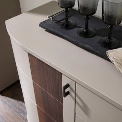 Loftscape Sideboard Saida - Kaschmir / Nussbaum Dekor -BÜROMÖBEL Verkaufsgeschäft 1000300942 211020 13343500072 DETAILS P000000001000300942