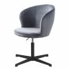 Red Living Bürodrehstuhl Cheia II - Samt / Eisen - Grau / Schwarz -BÜROMÖBEL Verkaufsgeschäft 1000303610 211117 16474000117 IMAGE P000000001000303610