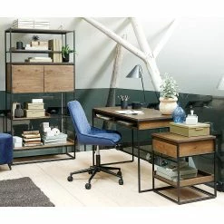 Red Living Schreibtisch Lesko - Eiche Dunkel -BÜROMÖBEL Verkaufsgeschäft 1000303842 211117 16474300198 MOOD DETAILS P000000001000303842 mood