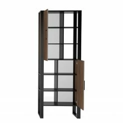 Red Living Regal Norddal I - Nussbaum Dekor / Schwarz -BÜROMÖBEL Verkaufsgeschäft 1000304812 211027 104959000122 DETAILS P000000001000304812