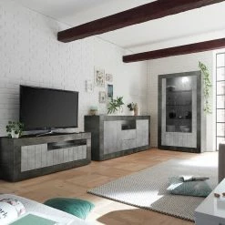 LC Spa Sideboard Urbino I - Hellgrau / Dunkelgrau -BÜROMÖBEL Verkaufsgeschäft 1000306556 211122 15085200063 DETAILS P000000001000306556