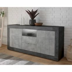 LC Spa Sideboard Urbino I - Hellgrau / Dunkelgrau -BÜROMÖBEL Verkaufsgeschäft 1000306556 211122 15085300069 DETAILS P000000001000306556