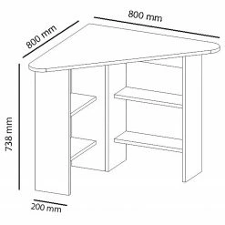 Loftscape Eckschreibtisch Jarsta - Weiß -BÜROMÖBEL Verkaufsgeschäft 1000306608 211115 13520300731 SKETCH DETAILS P000000001000306608 sketch
