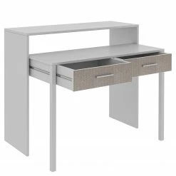 Loftscape Schreibtisch Lavos - (ausziehbar) Weiß / Creme -BÜROMÖBEL Verkaufsgeschäft 1000306611 211115 13515400250 DETAILS P000000001000306611