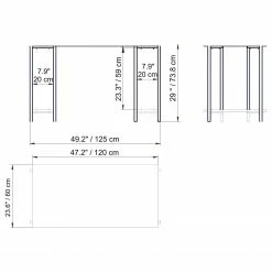 Red Living Schreibtisch Hasselt - Marmor Weiß Dekor -BÜROMÖBEL Verkaufsgeschäft 1000306620 211115 13520900741 SKETCH DETAILS P000000001000306620 sketch