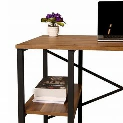 Red Living Schreibtisch Joanna - Kiefer Dekor / Schwarz -BÜROMÖBEL Verkaufsgeschäft 1000306650 211115 13540800437 DETAILS P000000001000306650