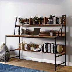 Red Living Schreibtisch Clomeo - Walnuss Dekor -BÜROMÖBEL Verkaufsgeschäft 1000306657 211115 13534100392 MOOD DETAILS P000000001000306657 mood