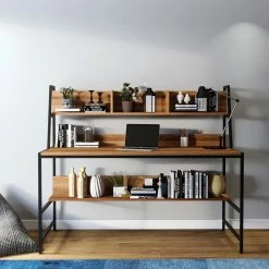 Red Living Schreibtisch Clomeo - Walnuss Dekor -BÜROMÖBEL Verkaufsgeschäft 1000306657 211115 13552600535 MOOD DETAILS P000000001000306657 mood