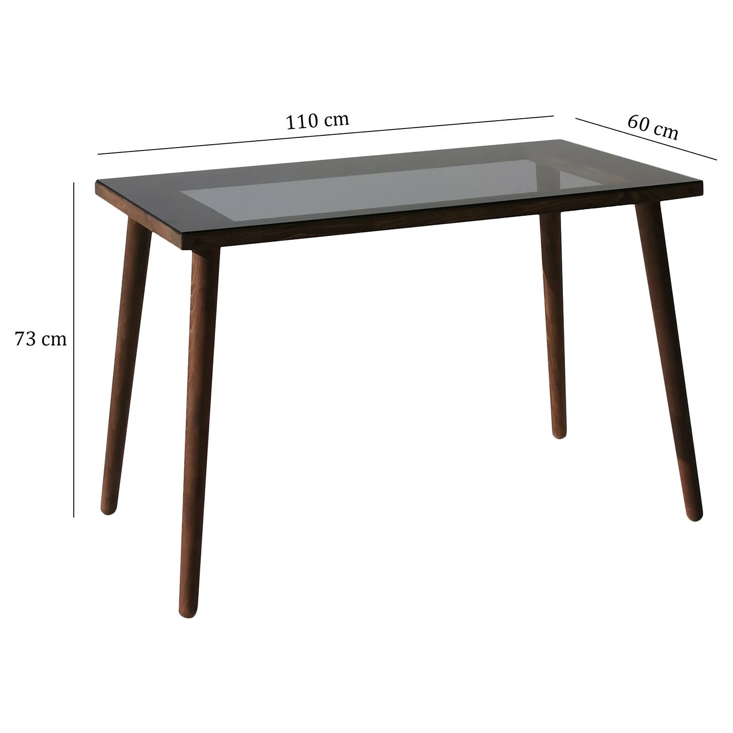 Red Living Schreibtisch Jimo - Kiefer & Buche massiv / Glas - Kiefer Braun / Schwarzglas 9 Red Living Schreibtisch Jimo - Kiefer & Buche massiv / Glas - Kiefer Braun / Schwarzglas – Bild 7