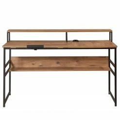 Red Living Schreibtisch Liroi - Kiefer Dekor / Schwarz -BÜROMÖBEL Verkaufsgeschäft 1000306672 211115 13565600670 DETAILS P000000001000306672