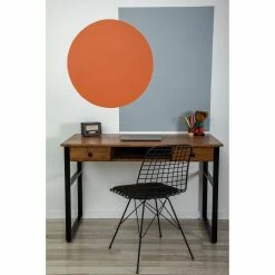 Red Living Schreibtisch Jerrold - Kiefer massiv / Aluminium - Kiefer Braun / Schwarz -BÜROMÖBEL Verkaufsgeschäft 1000306712 211115 13575400739 MOOD DETAILS P000000001000306712 mood