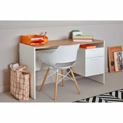 Jahnke Schreibtisch ML C 130 - Wildeiche Dekor / Weiß -BÜROMÖBEL Verkaufsgeschäft 1000307855 211109 13512100040 MOOD DETAILS P000000001000307855 mood