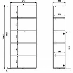 Germania Aktenschrank GW-Agenda III - Eiche Grandson Dekor / Graphit -BÜROMÖBEL Verkaufsgeschäft 1000307870 211109 161639000578 SKETCH DETAILS P000000001000307870 sketch