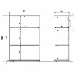 Germania Aktenschrank GW-Profi 2.0 I - Eiche Grandson Dekor / Graphit -BÜROMÖBEL Verkaufsgeschäft 1000307874 211109 16164000602 SKETCH DETAILS P000000001000307874 sketch